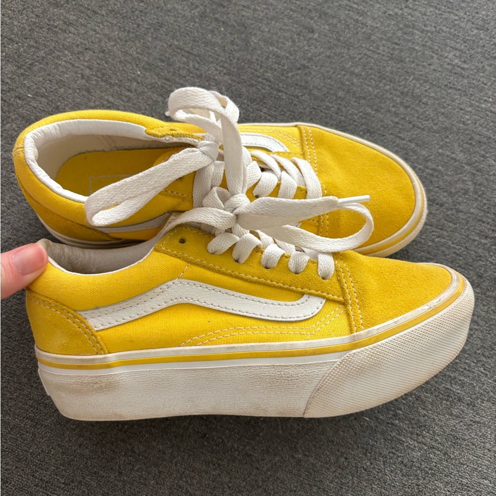 Yellow Platform Vans